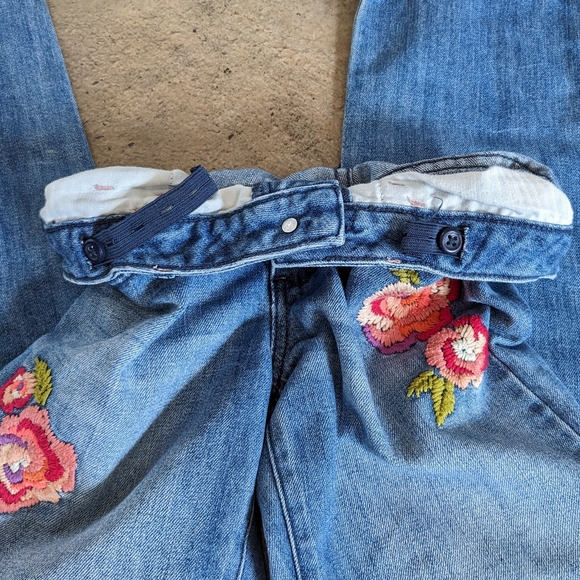 Gapkids 1969 Jeans Girls  Embroidered Straight Leg Size 12 Blue - Picture 14 of 16